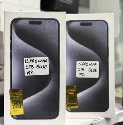IPHONE 15 PRO MAX PTA 1TB BOX PACK BLUE NON ACTIVE