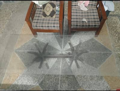 Center Table For Sale With Tempered Glass