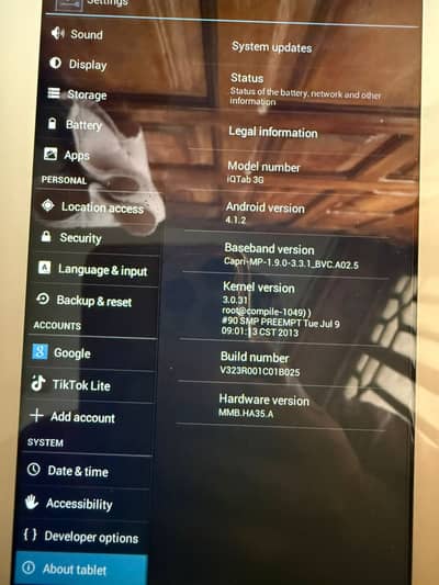 MLS iQTab 3G Tablet - Excellent Condition - 6GB Storage