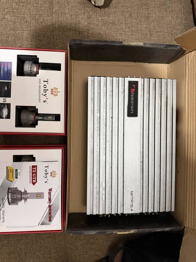 Nakamichi 4 Channel powerful amplifier & LED lights T2 GTR by Toby