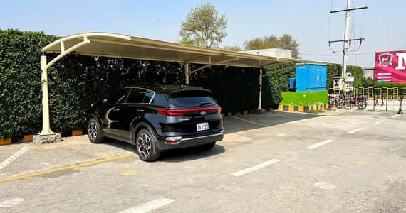 Pole parking / Car roof / Awnings shades / Tensile car porch shade