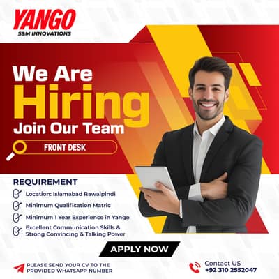 Yango Ke Experienced Boy Ki Need Hy / +92 310 2552047