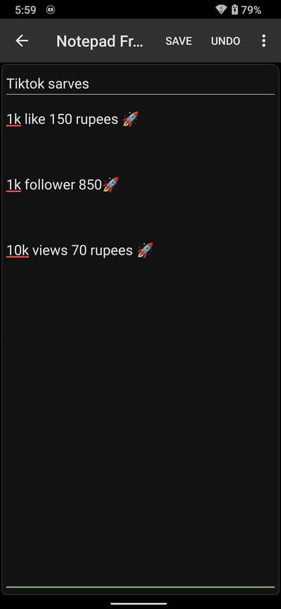 TikTok sarves YouTube sarves Facebook sarves