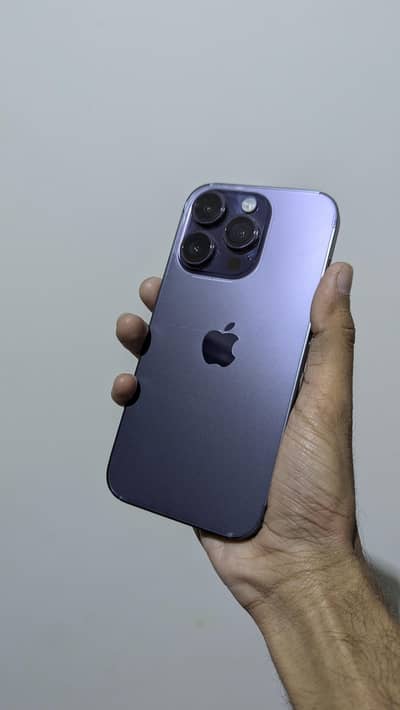 iPhone 14 pro purple 1TB physical+Esim water sealed PTA approved