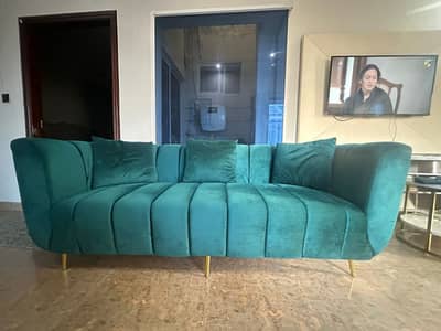 5 Seater Velvet Sofa Set