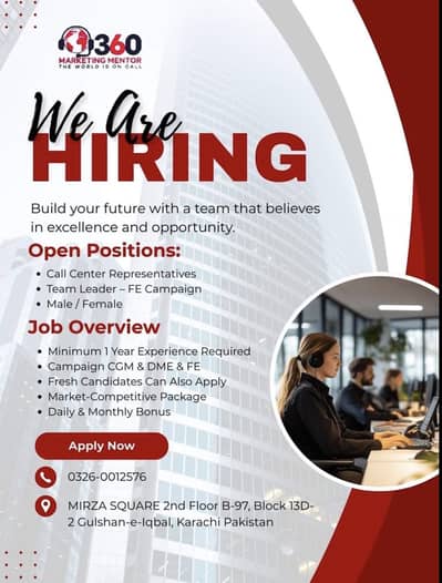 Customer Service Representative/ Call Center Jobs