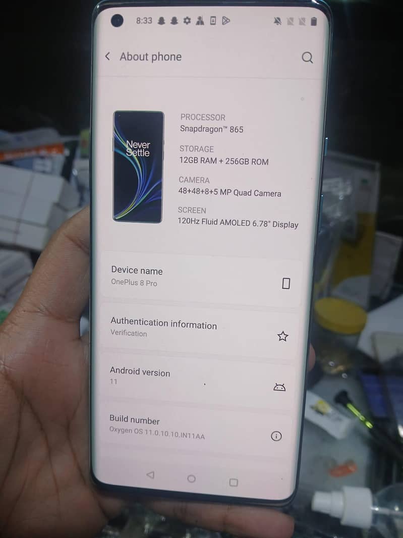 ONE PLUS 8 PRO . . . . . . 1