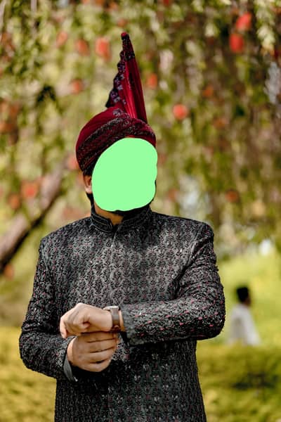 Groom Premium Sherwani with Shoes and kulla