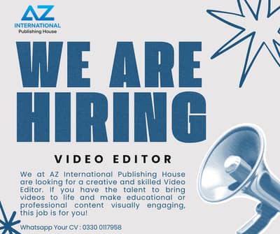 Urgent Hiring: Professional Video Editor & AI Content Creator