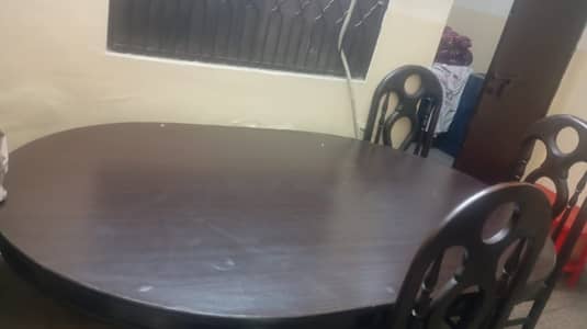 Dining table (6 seater) pure wood