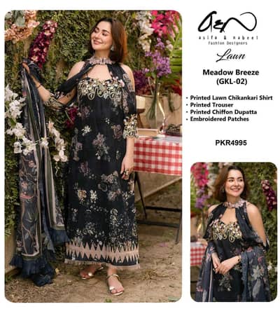 New unstitched branded suit