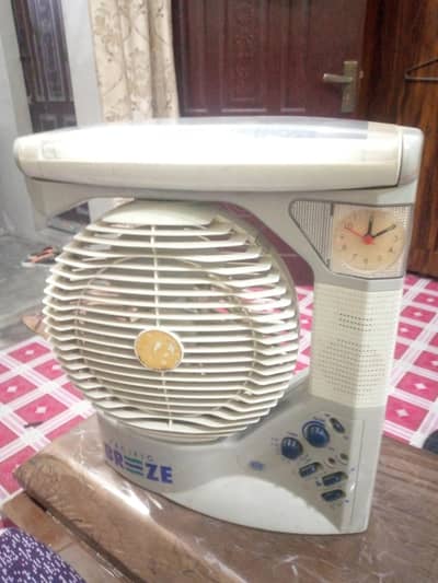 solar fan + electric fan