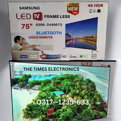 85" inch Samsung Led Tv Android Bezeless 4k HDR voice control