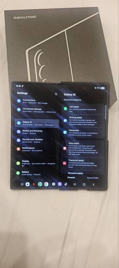 SAMSUNG GALAXY Z FOLD 7 OPEN BOX  512GB NON PTA