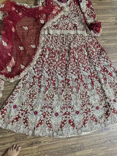 Brand new bridal desss dabka k kam wala