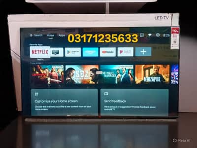 75 INCH GOOGLE TV TCL, LG WEB/OS, VIDAA, SAMSUNG 4K HDR LED TV