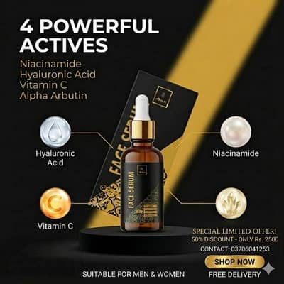 4-in-1 Advanced Face Serum | Glowing Skin & Dark Spot Removal