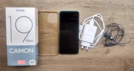 Tecno CAMON 19 Neo 6GB/128GB with Box, Charger and Accessories
