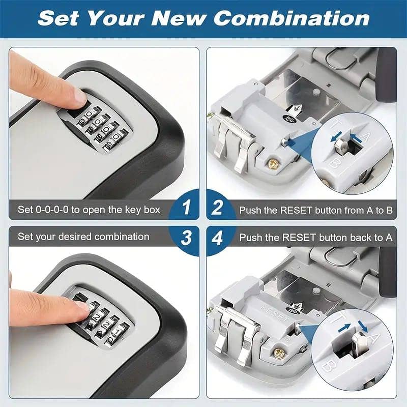 Keys Lock Box ( with 4-digit resettable code ) 5