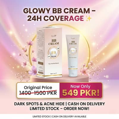 Glowy BB Cream for All Skin Types – 24H Full Coverage  Hide Dark Spot