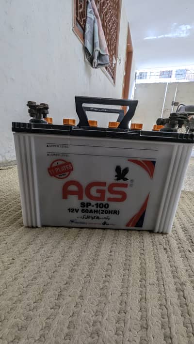 AGS 60Ah 12V Battery SP-100 – Best for UPS, Inverter & Solar System.