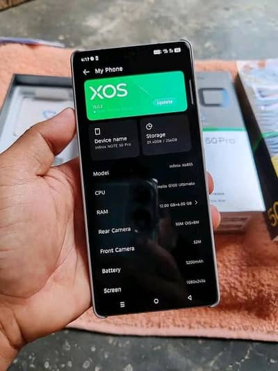 infinix Note 50 Pro 12 GB Ram 256gb my WhatsApp number 03193220605