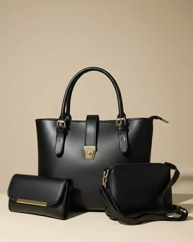 SH Collection 3PC Stylish Handbag Set – Soft PU Leather