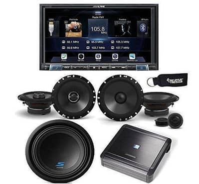 complete car sound system with 9inch panel