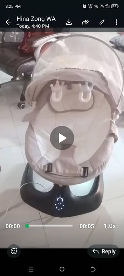 Just 2 months used baby electric swing