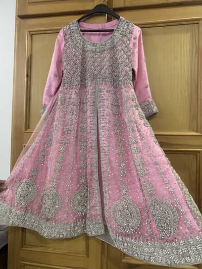 Beautiful Pink Embroidered Maxi / Frock for Sale