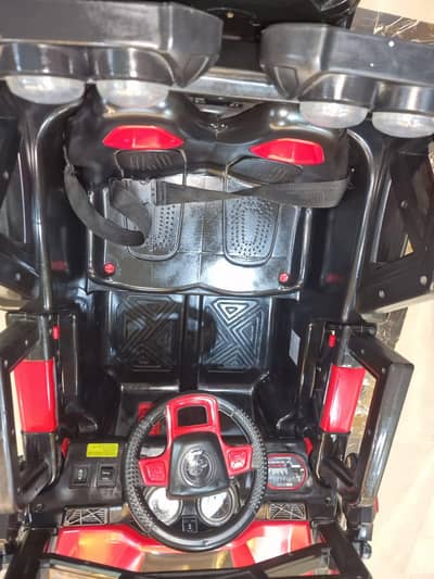 Kids 4x4 Ride-On Jeep – Red & Black