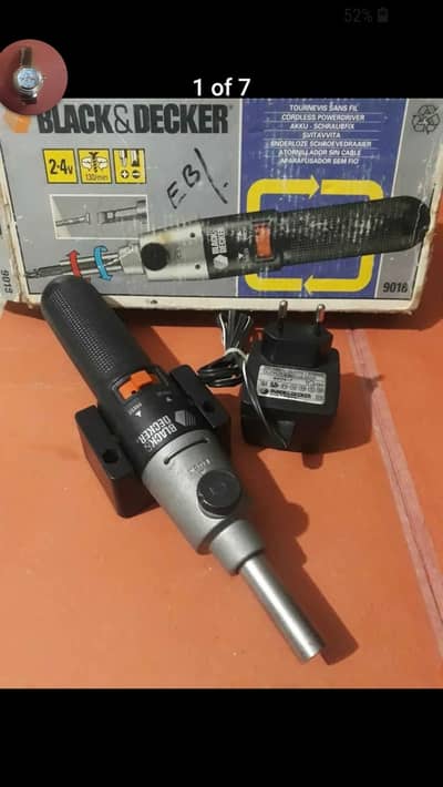Black & Decker Cordless Screwdriver - Model 9018 Made in England