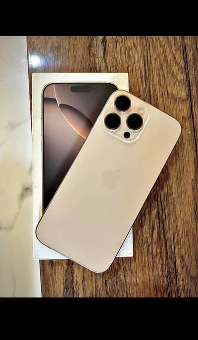 iPhone 16promax with box  jv sim 256gb 100%Battery health 60cc