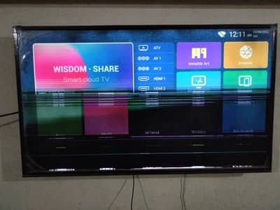 3 year used only few point damge but repair able size 55 inch