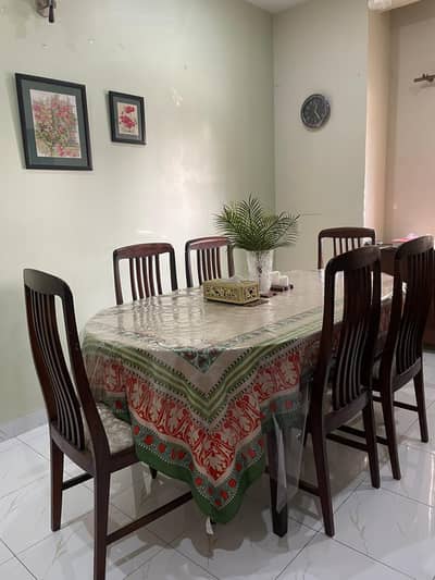 Dining table with 6 chairs for sale