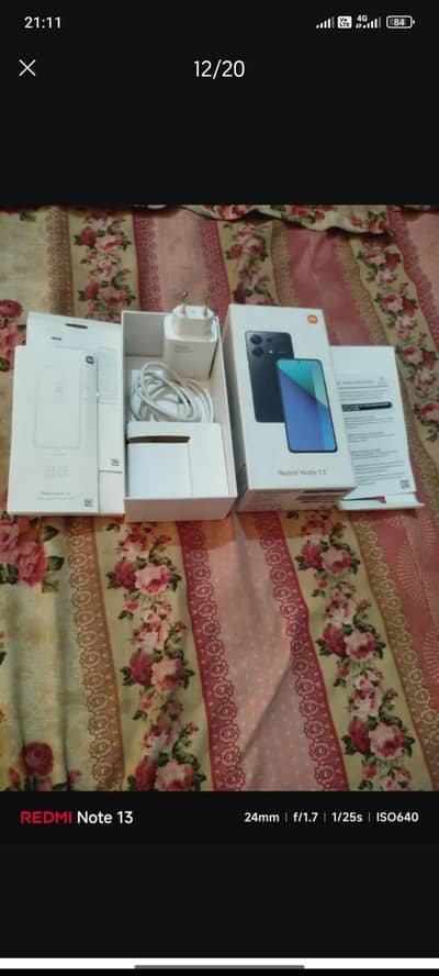 redmi note 13 8gb 256gb complete box