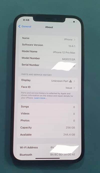 iphone 12 pro max, 256, Dual Sim, Officially PTA Approved.