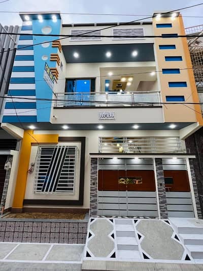 30 Feet Road Facing Most Reasonable Chance Deal 120 Square Yards West Open Double Storey Leased House