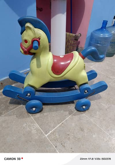rocking horse with wheels