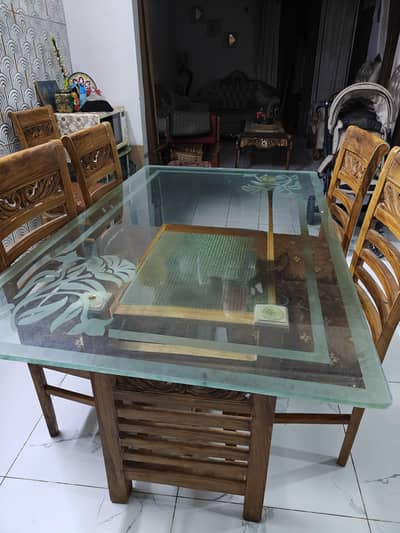 wooden dining table