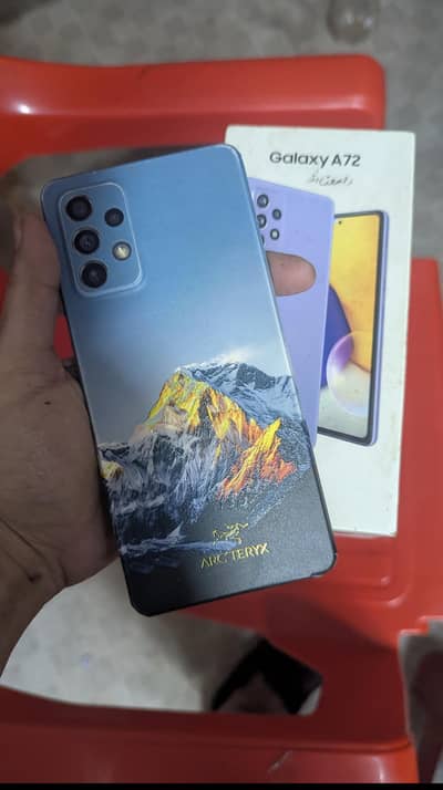 Samsung a72 with box official pta approved