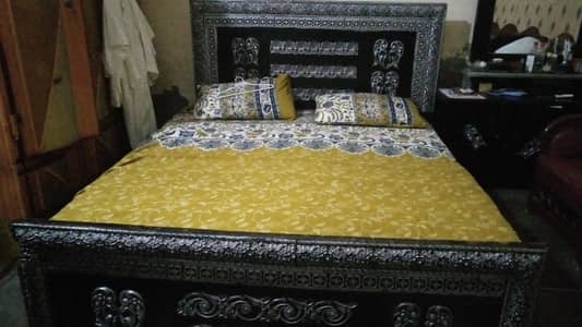 Double bed with metres