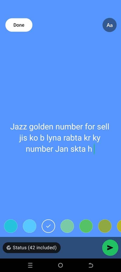 JAZZ Golden/Vip number