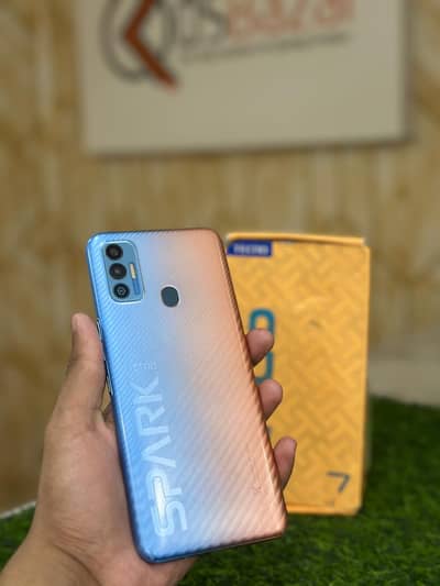 Tecno Spark 7 4GB RAM 64GB Storage With Box