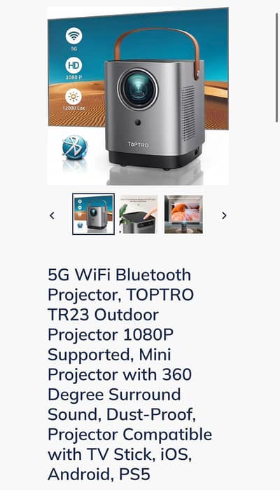 TOPTRO TR23 projector.