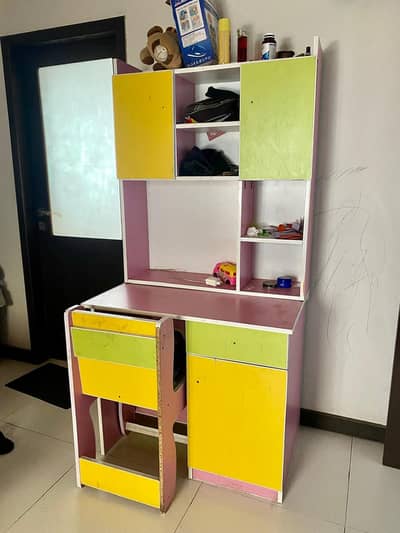 Wardrobe Wooden , Metallic Wardrobe ( peti) , Study table with chair