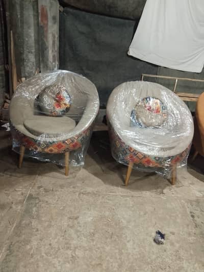 Egg Chairs 2 + coffee table