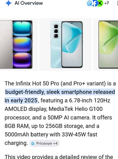 Infinix hot 50 pro all ok