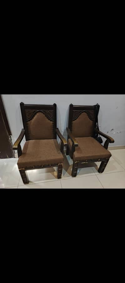 wooden two chairs:dressing table with mirror