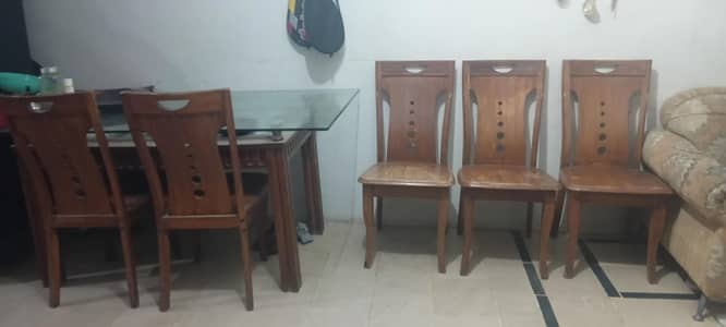 sheesham wood dining table 6 seater